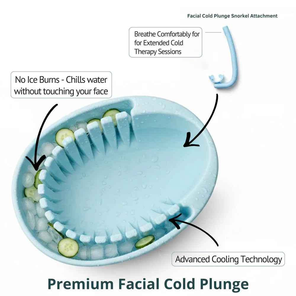 The Biohack Basin - Facial Cold Plunge Bowl with Ice Chamber