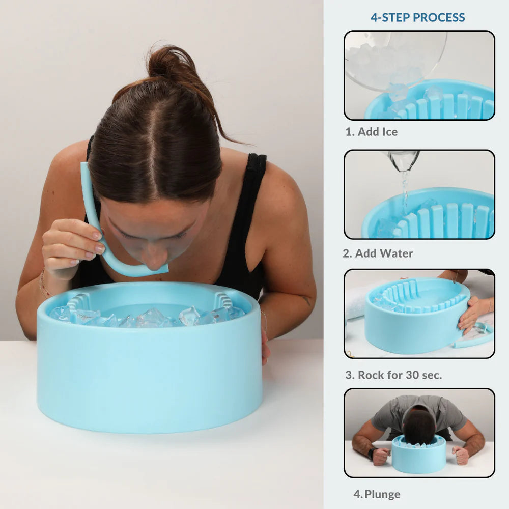 The Biohack Basin - Facial Cold Plunge Bowl with Ice Chamber